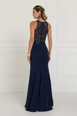 Elizabeth K - GL1568 Bedazzled Illusion Halter Sheath Dress 9 Elizabeth K - GL1568 Bedazzled Illusion Halter Sheath Dress -Wedding Dresses shop online elizabeth k gl1568 bedazzled illusion halter sheath dress special occasion dress 5412795777081