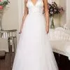 Elizabeth K Bridal Elizabeth K - GL1901 Embellished Plunging V Neck A-line Gown 2 Elizabeth K Bridal Elizabeth K - GL1901 Embellished Plunging V Neck A-line Gown -Wedding Dresses shop online elizabeth k gl1901 embellished plunging v neck a line gown wedding dresses xs ivory 28800669679699