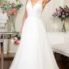Elizabeth K Bridal Elizabeth K - GL1906 Floral Embroidered A-Line Bridal Gown