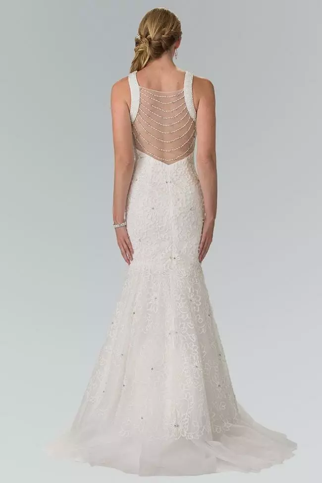 Elizabeth K Bridal Elizabeth K - GL2262 Embroider Two Piece Halter Mermaid Gown 4 Elizabeth K Bridal Elizabeth K - GL2262 Embroider Two Piece Halter Mermaid Gown - Image 2
