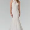 Elizabeth K Bridal Elizabeth K - GL2262 Embroider Two Piece Halter Mermaid Gown