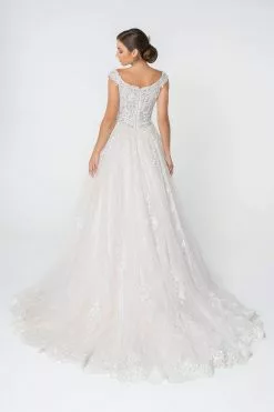 Elizabeth K - GL2823 Embellished Lace A-line Wedding Gown 7 Elizabeth K - GL2823 Embellished Lace A-line Wedding Gown -Wedding Dresses shop online elizabeth k gl2823 embellished lace a line wedding gown wedding dresses 28331804754003