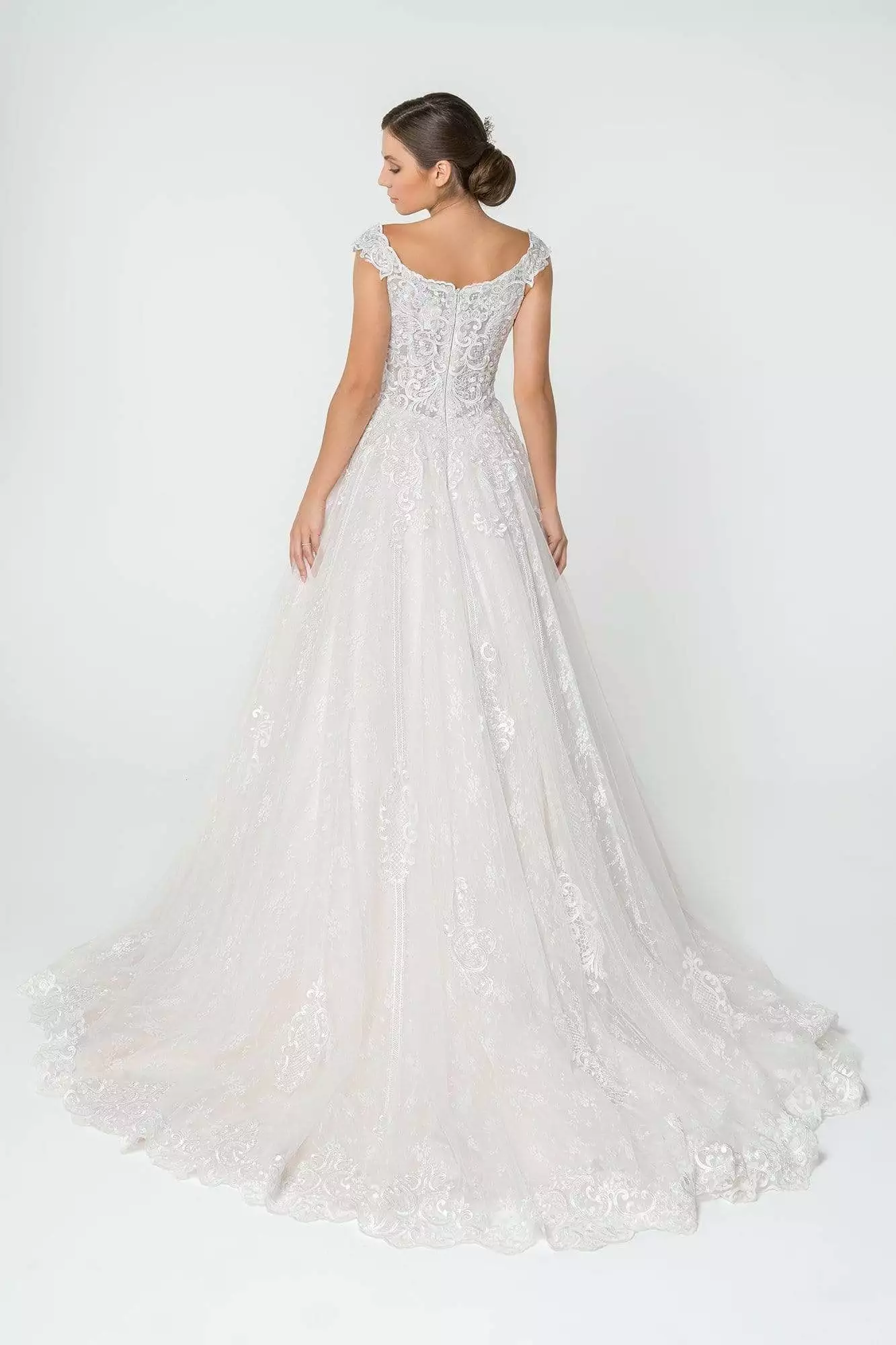 Elizabeth K - GL2823 Embellished Lace A-line Wedding Gown 4 Elizabeth K - GL2823 Embellished Lace A-line Wedding Gown - Image 2