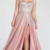 Ellie Wilde EW122015 - Crisscross Back Prom Gown -Wedding Dresses shop online ellie wilde ew122015 crisscross back prom gown special occasion dress 00 dusty rose silver 29672548040787