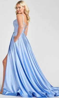 Ellie Wilde EW122015 - Crisscross Back Prom Gown -Wedding Dresses shop online ellie wilde ew122015 crisscross back prom gown special occasion dress 00 periwinkle 29672547942483