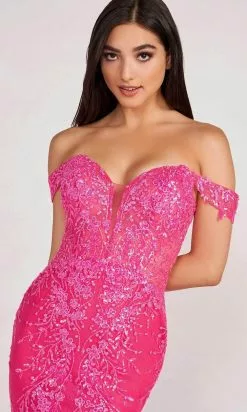 Ellie Wilde EW34007 - Off Shoulder Sequin Prom Dress 11 Ellie Wilde EW34007 - Off Shoulder Sequin Prom Dress -Wedding Dresses shop online ellie wilde ew34007 off shoulder sequin prom dress prom dresses 31680146833491