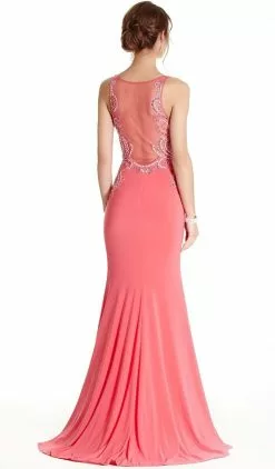 Aspeed Design - Embellished Halter Sheath Evening Dress -Wedding Dresses shop online embellished halter sheath evening dress dress 28730572079187