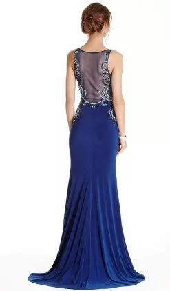 Aspeed Design - Embellished Halter Sheath Evening Dress -Wedding Dresses shop online embellished halter sheath evening dress dress 5654804430905