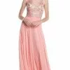 Aspeed Design - Embellished Illusion Neck A-line Prom Dress