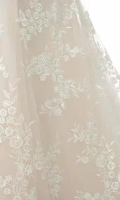 Enchanting By Mon Cheri - 119114 Sequined Lace V Neck Trumpet Dress -Wedding Dresses shop online enchanting by mon cheri 119114 sequined lace v neck trumpet dress bridal dresses 15649649819731