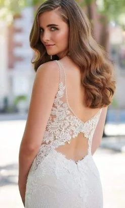 Enchanting By Mon Cheri - 120161 Beaded Lace Chiffon Bridal Gown -Wedding Dresses shop online enchanting by mon cheri 120161 beaded lace chiffon bridal gown bridal dresses 28862719688787