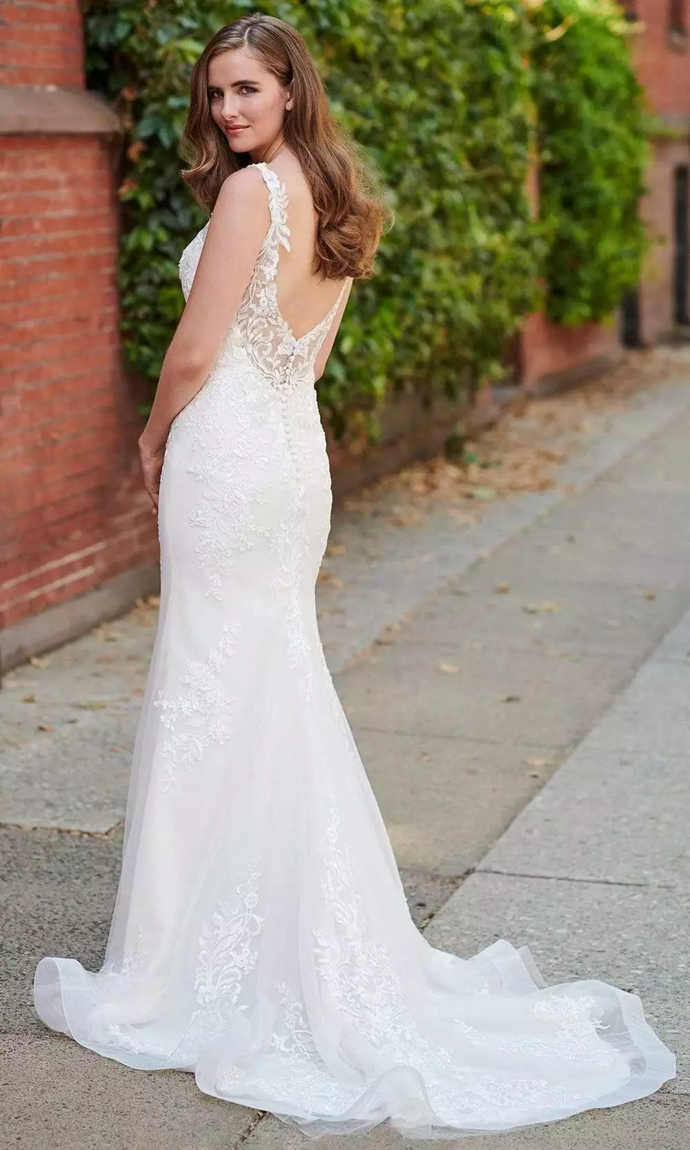 Enchanting By Mon Cheri - 120171 Embroidered Trumpet Bridal Gown 4 Enchanting By Mon Cheri - 120171 Embroidered Trumpet Bridal Gown - Image 2