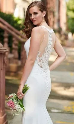 Enchanting By Mon Cheri - 120176 Ornate Illusion Back Long Bridal Gown -Wedding Dresses shop online enchanting by mon cheri 120176 ornate illusion back long bridal gown bridal dresses 15681003225171