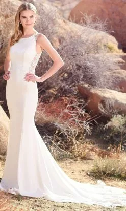 Enchanting By Mon Cheri - 220111 Bridal Gown With Lace Cutout Train