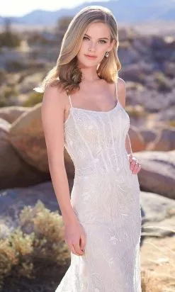 Enchanting By Mon Cheri - 220115 Beaded Lace Tulle Bridal Dress -Wedding Dresses shop online enchanting by mon cheri 220115 beaded lace tulle bridal dress bridal dresses 15685451612243