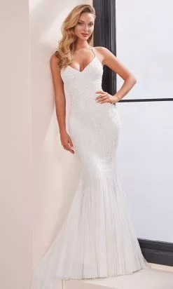 Enchanting By Mon Cheri - 221153 Beaded Trumpet Wedding Dress