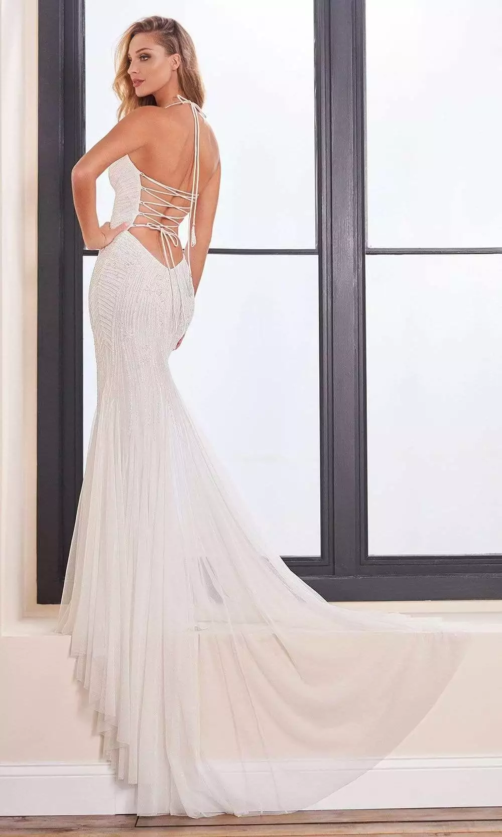 Enchanting By Mon Cheri - 221153 Beaded Trumpet Wedding Dress 4 Enchanting By Mon Cheri - 221153 Beaded Trumpet Wedding Dress - Image 2