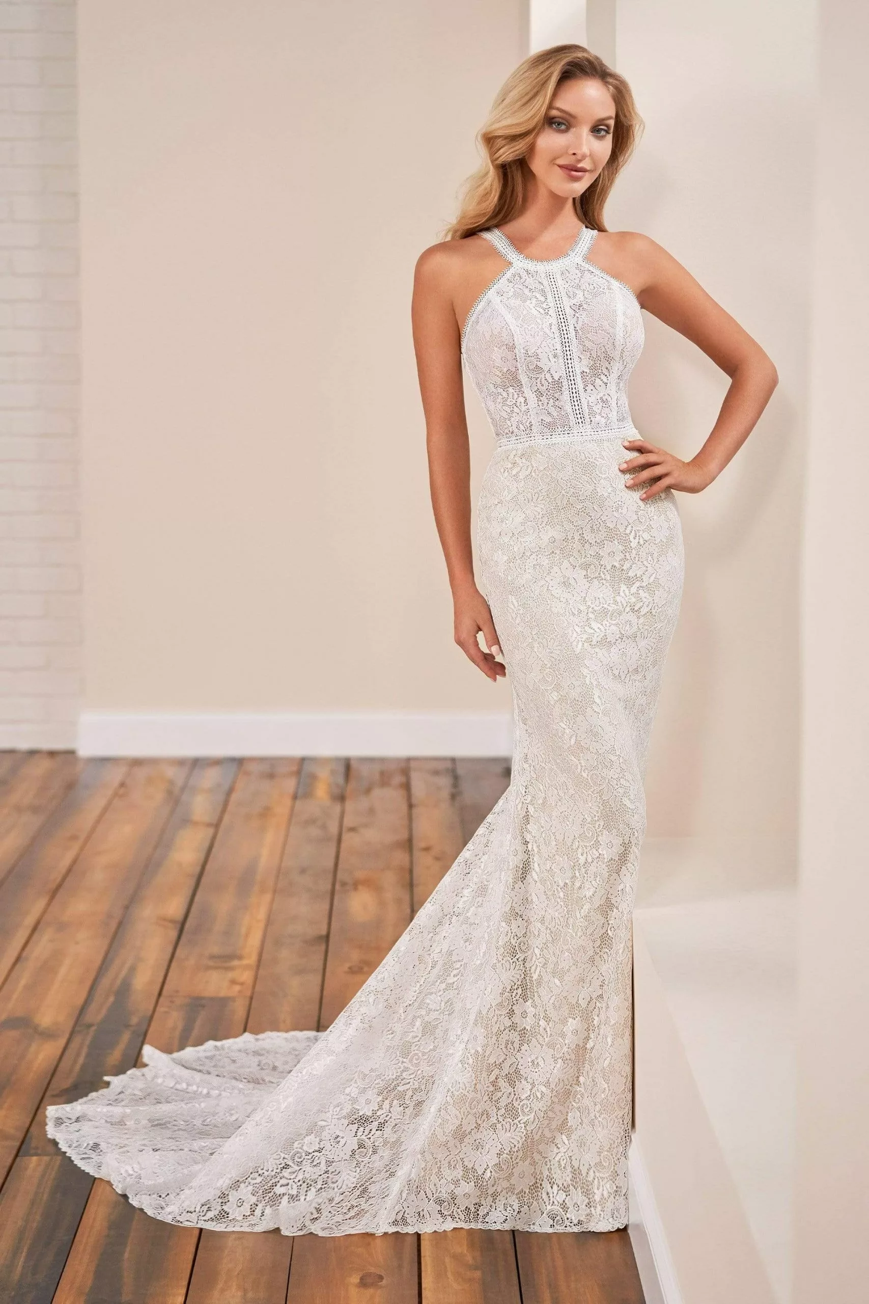 Enchanting By Mon Cheri - Halter Trumpet Bridal Dress 3 Enchanting By Mon Cheri - Halter Trumpet Bridal Dress