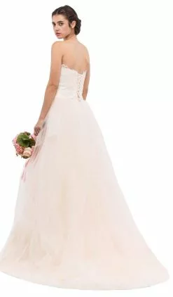 Eureka Fashion Bridal - Strapless Corset Style Back Wedding Gown -Wedding Dresses shop online eureka fashion bridal strapless corset style back wedding gown special occasion dress 5657154256953