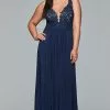Faviana - 9428 Sleeveless Lace Embroidered Plus Size Dress -Wedding Dresses shop online faviana 9428 sleeveless lace embroidered plus size dress bridesmaid dresses 12w navy 5392934666297