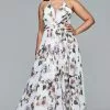 Faviana - 9431 Floral Print V-neck A-line Dress 1 Faviana - 9431 Floral Print V-neck A-line Dress -Wedding Dresses shop online faviana 9431 floral print v neck a line dress bridesmaid dresses 12w ivory lavender 5392782753849