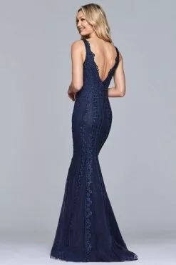 Faviana - Embroidered Lace Evening Gown S8089 -Wedding Dresses shop online faviana embroidered lace evening gown s8089 special occasion dress 10701253836883