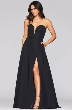 Faviana - S10232 Strapless Sweetheart Neckline A-line Evening Dress