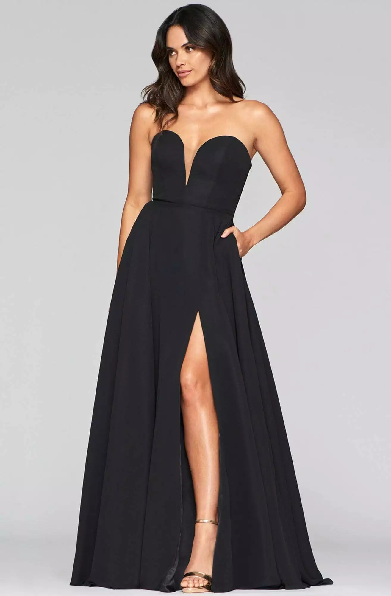 Faviana - S10232 Strapless Sweetheart Neckline A-line Evening Dress 3 Faviana - S10232 Strapless Sweetheart Neckline A-line Evening Dress
