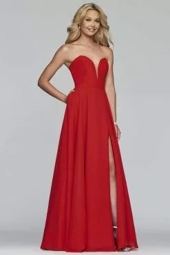 Faviana - S10232 Strapless Sweetheart Neckline A-line Evening Dress 12 Faviana - S10232 Strapless Sweetheart Neckline A-line Evening Dress -Wedding Dresses shop online faviana s10232 strapless sweetheart neckline a line evening dress evening dresses 00 red 6029903921209