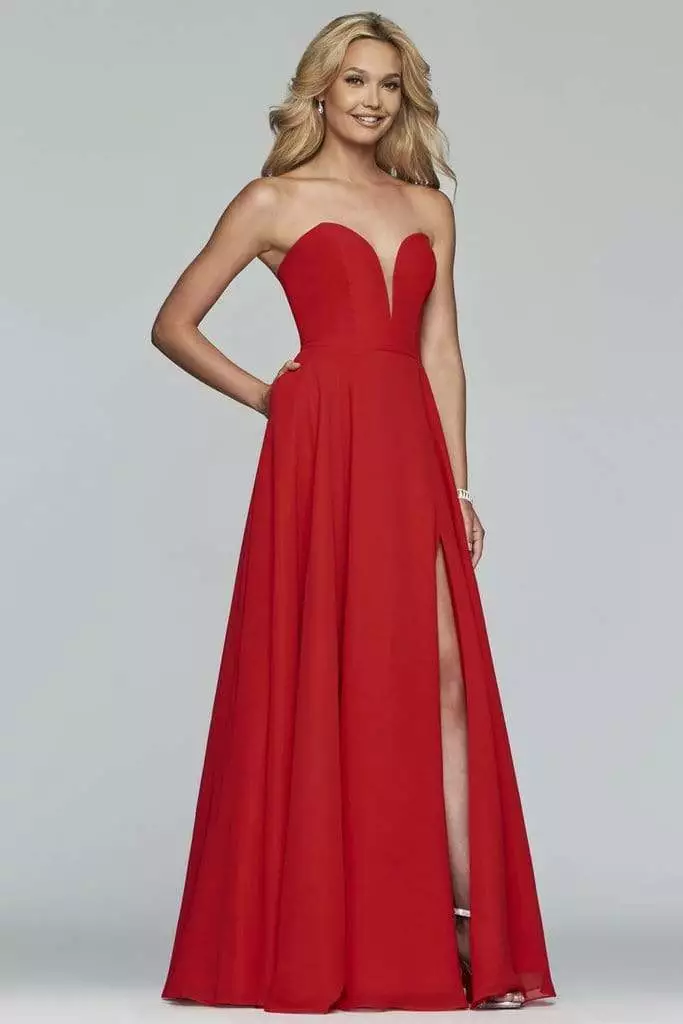 Faviana - S10232 Strapless Sweetheart Neckline A-line Evening Dress 5 Faviana - S10232 Strapless Sweetheart Neckline A-line Evening Dress - Image 3