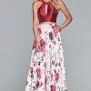 Faviana - S10277 Two Piece Jewel Floral Dress With Back Bow 1 Faviana - S10277 Two Piece Jewel Floral Dress With Back Bow -Wedding Dresses shop online faviana s10277 two piece jewel floral dress with back bow prom dresses 00 ivory wine 6090661593145