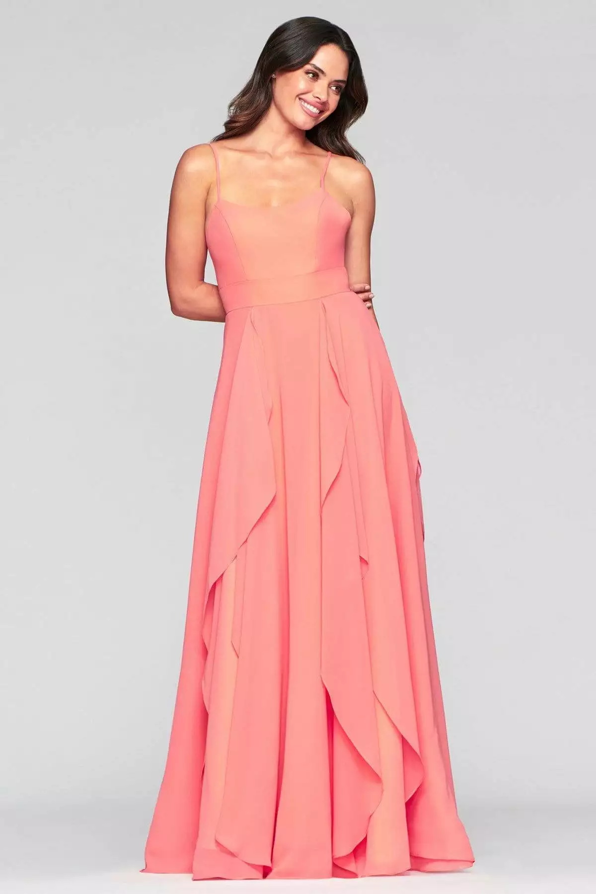Faviana - S10434 Ruffled Scoop A-Line Evening Dress 3 Faviana - S10434 Ruffled Scoop A-Line Evening Dress