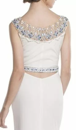 Aspeed Design - Fitted Illusion Bateau Evening Dress -Wedding Dresses shop online fitted illusion bateau evening dress dress 28733517168723