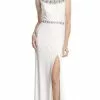 Aspeed Design - Fitted Illusion Bateau Evening Dress