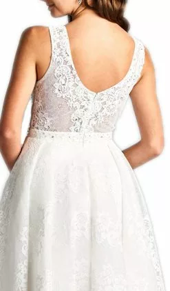 Aspeed Design - Floral Lace Applique Wedding Dress -Wedding Dresses shop online floral lace applique wedding dress wedding dresses 28859974844499