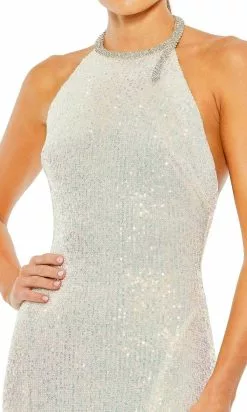 Ieena Duggal 26943 - Sequined High Neck Bridal Gown -Wedding Dresses shop online ieena duggal 26943 sequined high neck bridal gown bridal gown 31149997588563