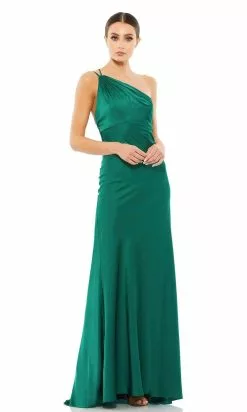 Ieena Duggal - 55385I Satin Trumpet Gown