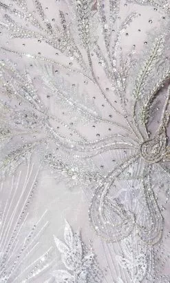 Ivonne D 122D61W - Illusion Neck Formal Gown -Wedding Dresses shop online ivonne d 122d61w illusion neck formal gown evening dresses 31900736159827