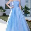 J'Adore Dresses J21035 - Strapless Organza A-Line Long Dress 1 J'Adore Dresses J21035 - Strapless Organza A-Line Long Dress -Wedding Dresses shop online j adore dresses j21035 strapless organza a line long dress special occasion dress 2 blue 30977360953427