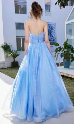 J'Adore Dresses J21035 - Strapless Organza A-Line Long Dress -Wedding Dresses shop online j adore dresses j21035 strapless organza a line long dress special occasion dress 30977361084499
