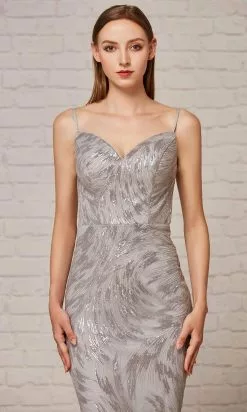 J'Adore Dresses - J18036 Sequined Lace Up Back Sheath Gown -Wedding Dresses shop online j adore j18036 sequined lace up back sheath gown evening dresses 15650623848531