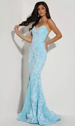 Jasz Couture 7430 - Strapless Sequin Dress