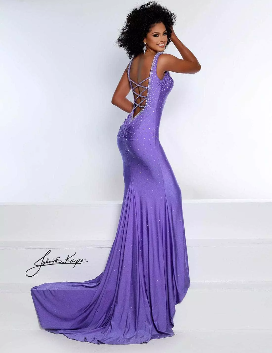 Johnathan Kayne - 2445 Beaded Plunging Sweetheart Gown 7 Johnathan Kayne - 2445 Beaded Plunging Sweetheart Gown - Image 5