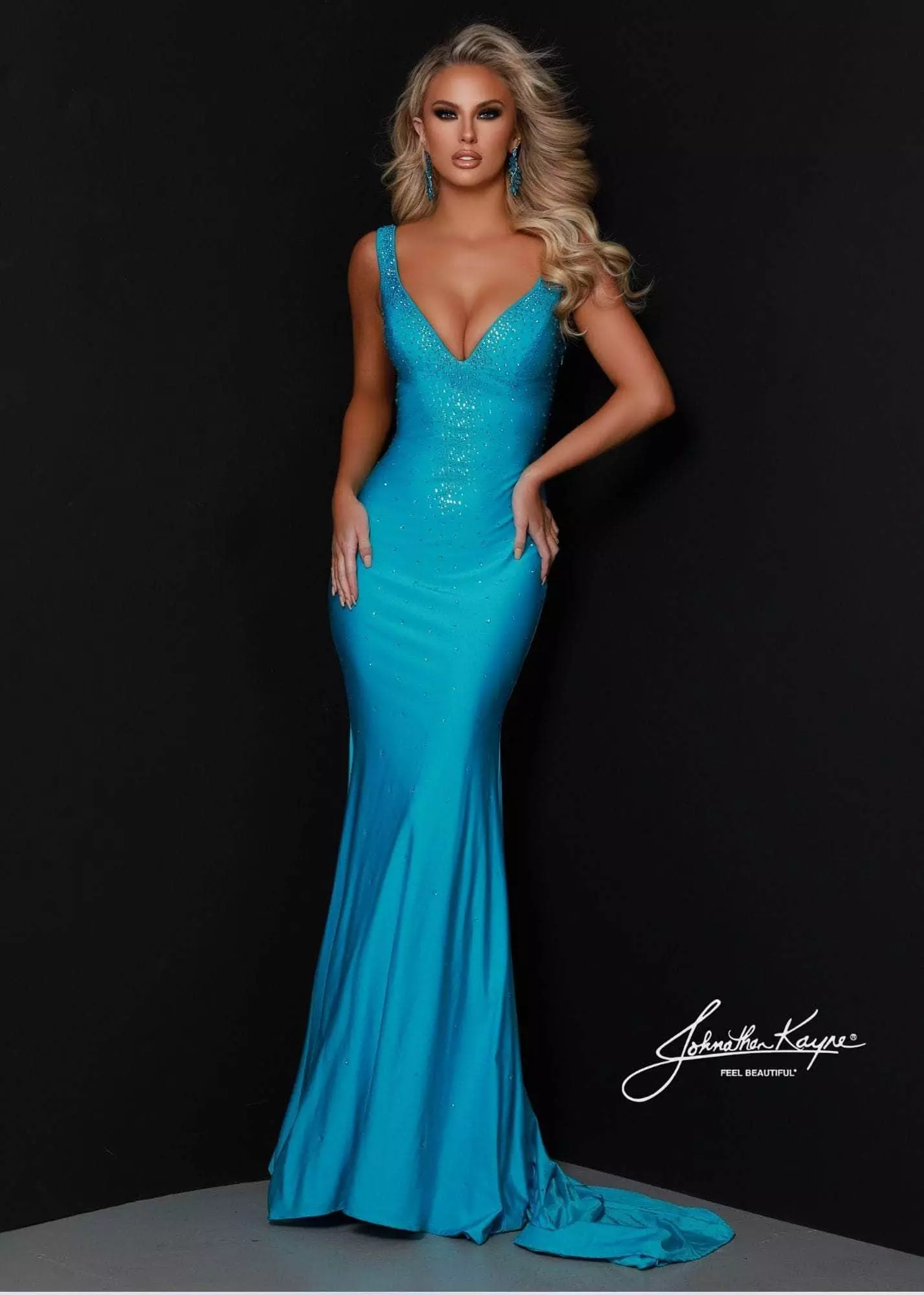 Johnathan Kayne - 2445 Beaded Plunging Sweetheart Gown 10 Johnathan Kayne - 2445 Beaded Plunging Sweetheart Gown - Image 8