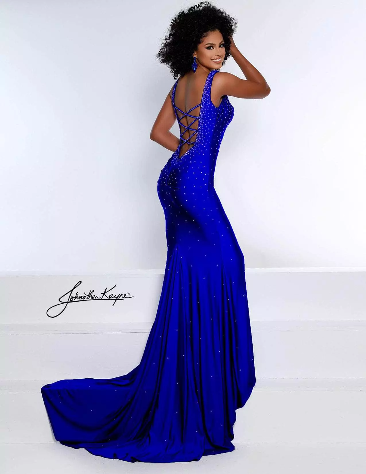 Johnathan Kayne - 2445 Beaded Plunging Sweetheart Gown 8 Johnathan Kayne - 2445 Beaded Plunging Sweetheart Gown - Image 6