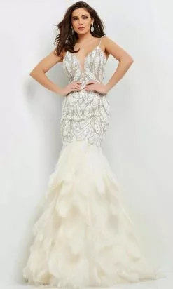 Jovani - 04625 Jeweled Tier-Ornate Dress -Wedding Dresses shop online jovani 04625 jeweled tier ornate dress special occasion dress 27938219589715