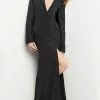 Jovani 07552 - V-Neck Front Slit Evening Gown -Wedding Dresses shop online jovani 07552 v neck front slit evening gown special occasion dress 00 black 29868243615827