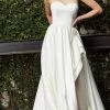 Jovani Bridal - JB07023 Strapless Sweetheart High Slit Bridal Gown