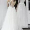 Jovani Bridal - JB67210 Illusion Embroidered Long Bridal Gown