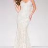 Jovani - Crystal Embellished Strapless Lace Prom Dress 37334 -Wedding Dresses shop online jovani crystal embellished strapless lace prom dress 37334 special occasion dress 00 ivory 5371547025465